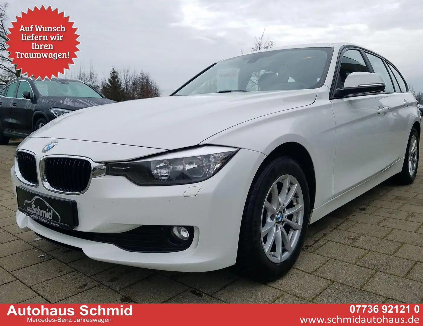 BMW 320 d, Klima, SHZ, Steuerkette NEU gemacht 135 kW (... Weiß - 1