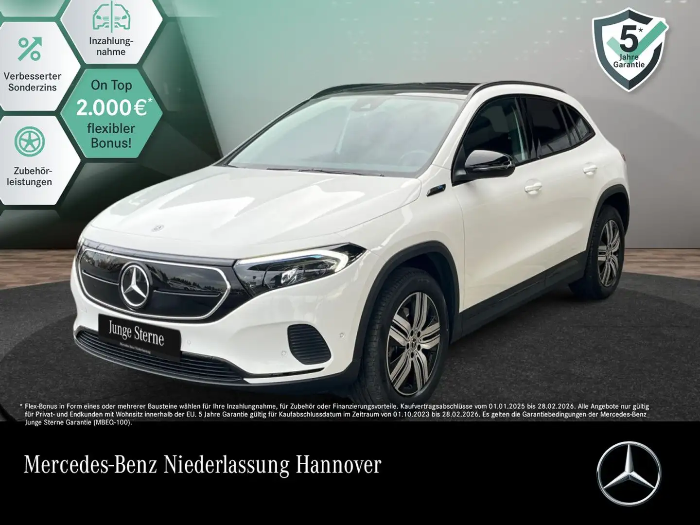 Mercedes-Benz EQA 250 PROG+NIGHT+ADVANCED+PANO+KAMERA+MEMORY Blanco - 1