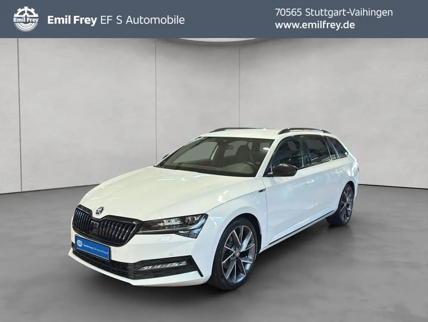 Skoda Superb Combi 2.0 TDI DSG Sportline Weiß - 1