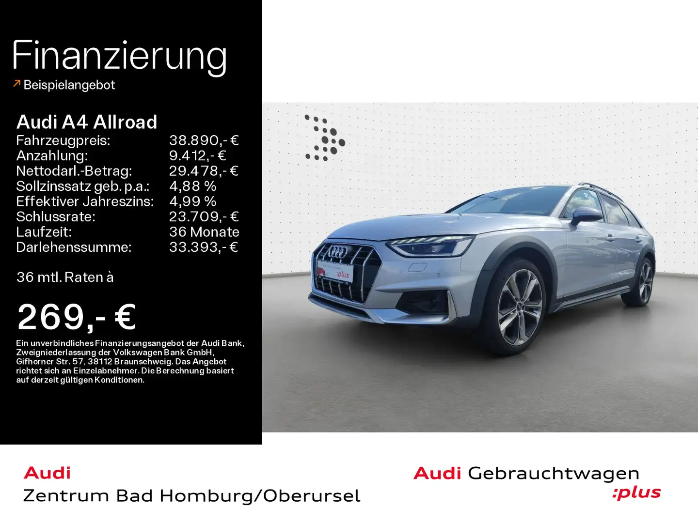 Audi A4 allroad A4 allroad quattro 40 TDI*Einparkhilfe*Matrix*vi Argent - 1