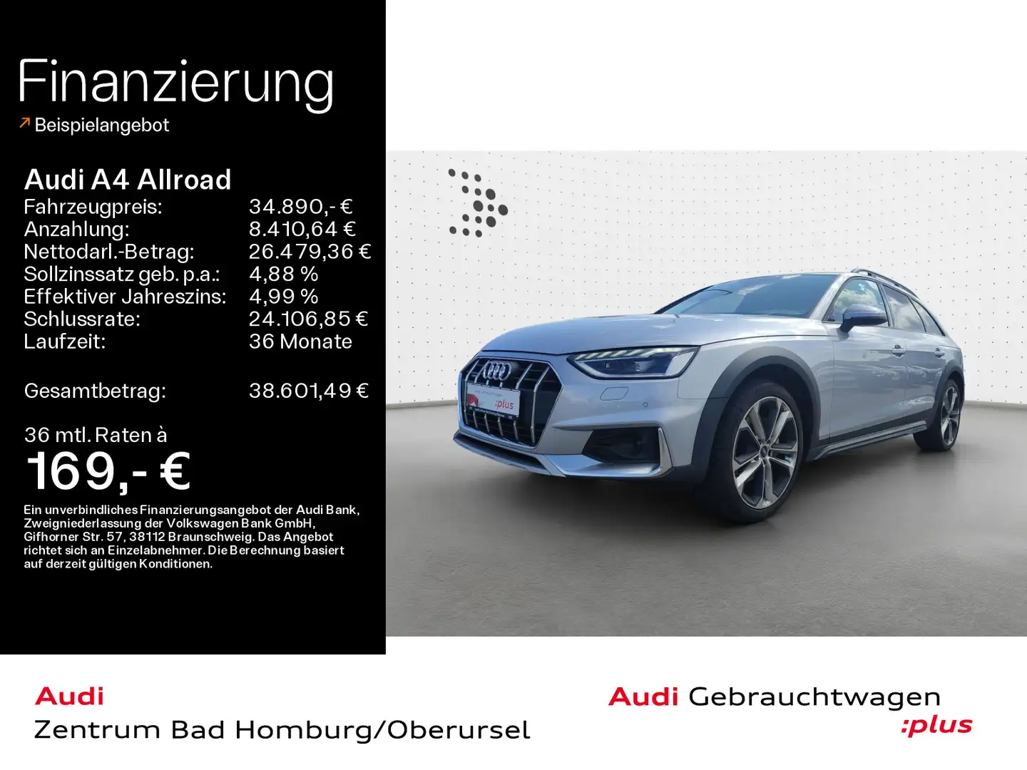 Audi A4 allroad A4 allroad quattro 40 TDI*Einparkhilfe*Matrix*vi Silber - 1