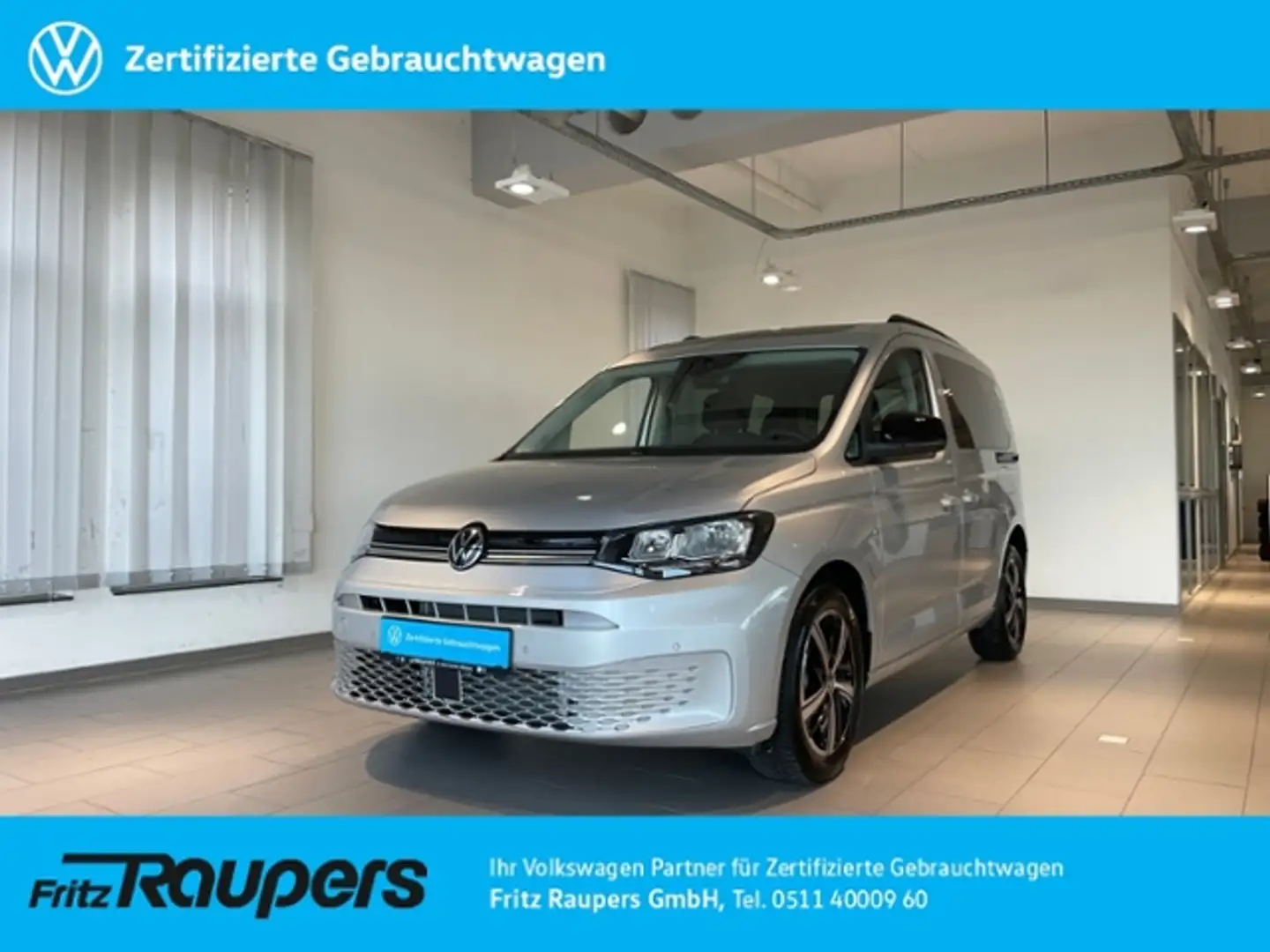 Volkswagen Caddy 1,5 TSI +DSG+ALLWETTER+NAVI+PANO Life Silber - 1