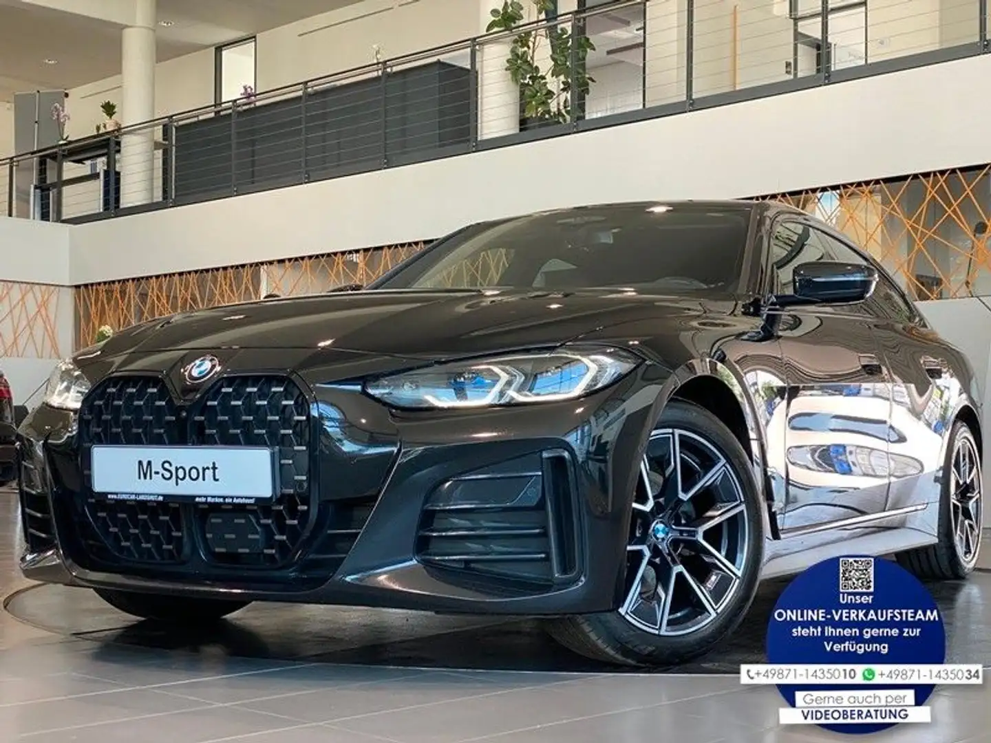 BMW 420 420d GC xDr M-Sport Laser Sbel SurrView H&K ACC Schwarz - 1