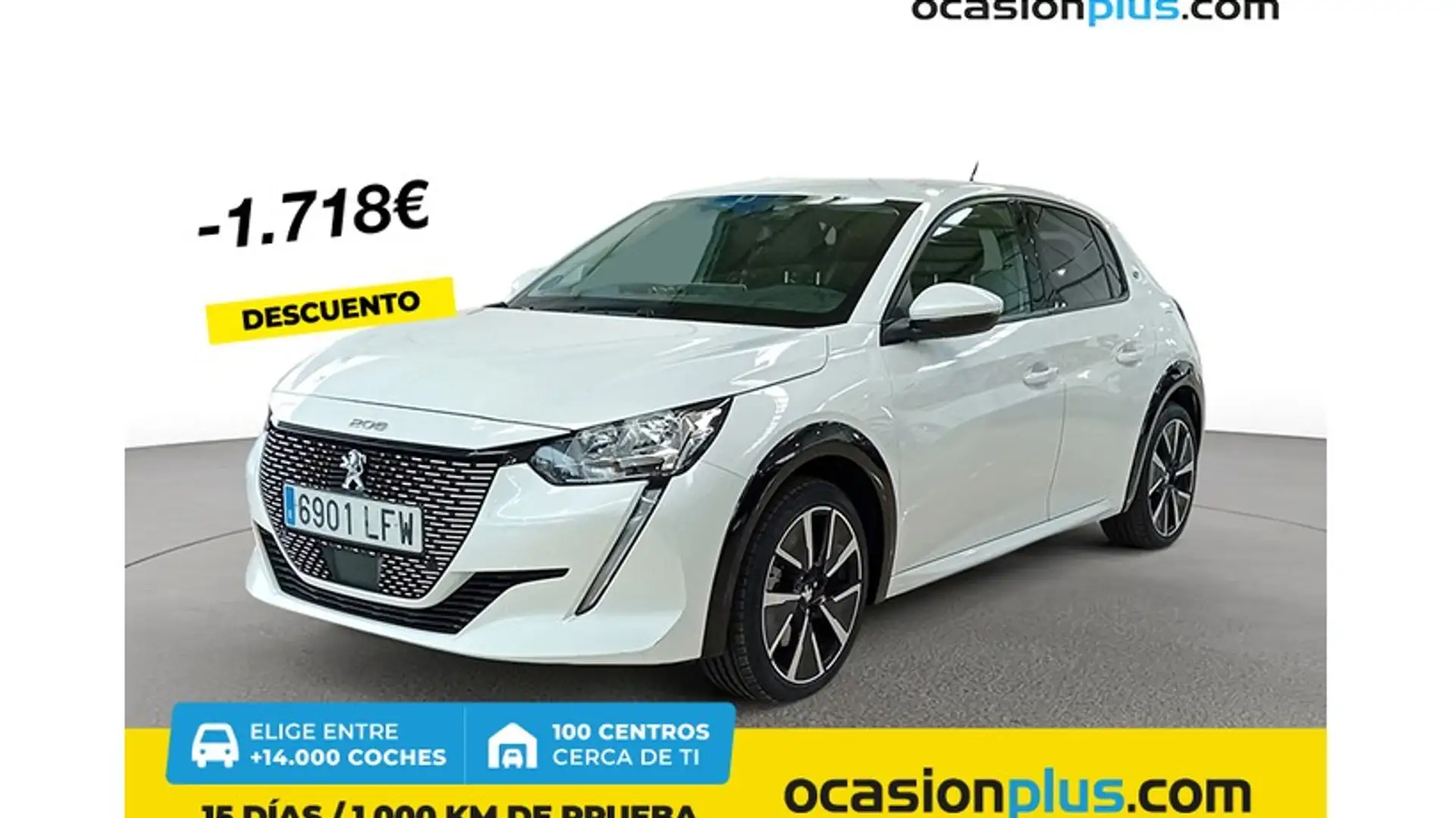 Peugeot 208 Allure Eléctrico 100kW Blanco - 1