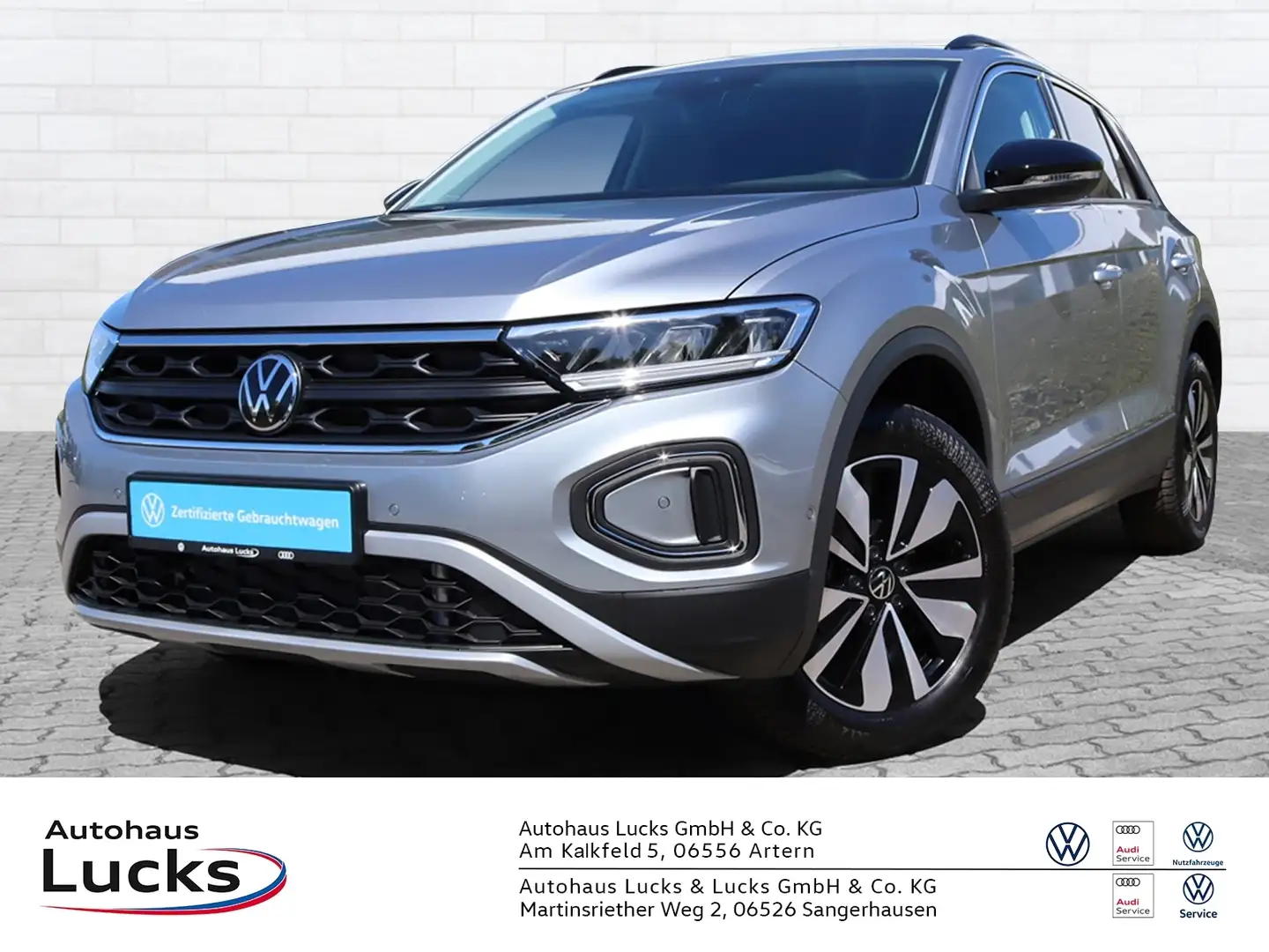 Volkswagen T-Roc GOAL 1.5 TSI IQ.Drive LED AHK Kamera Silber - 1