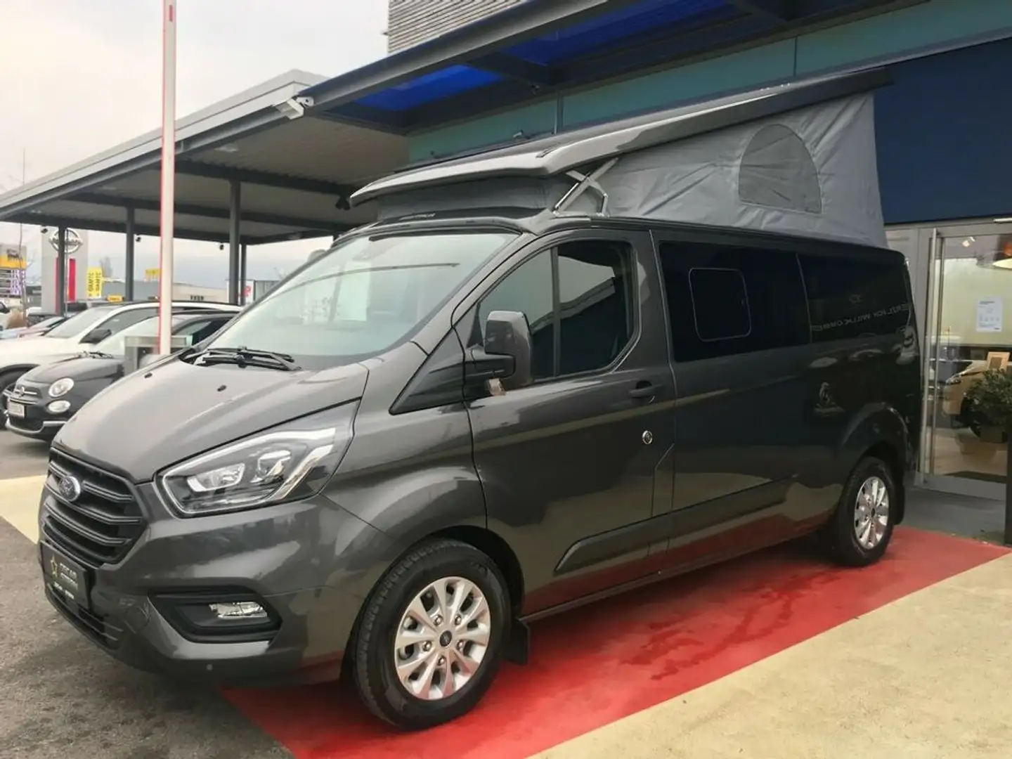 Ford Transit Custom Nugget HD 2,0d L1H1 Aut. Camper! netto € 58.325,- Grau - 1