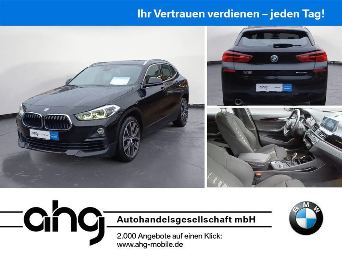 BMW X2 sDrive18i Advantage Plus *Navi*HUD*SHZ*DAB*LE Schwarz - 1