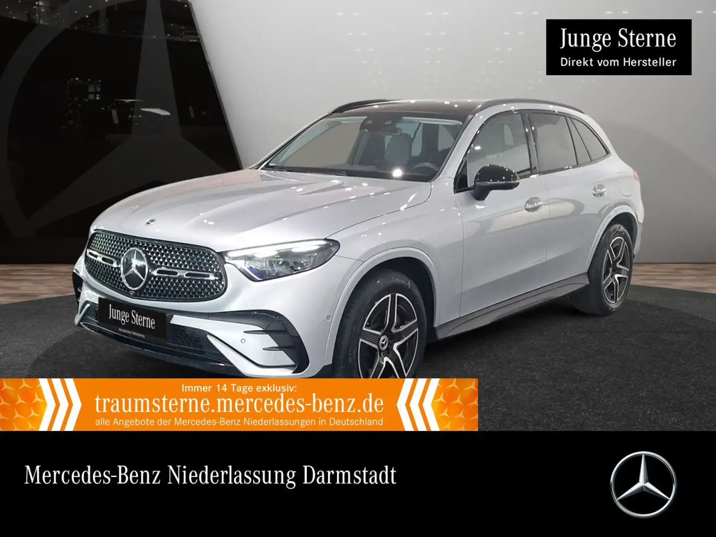 Mercedes-Benz GLC 300 de 4M AMG+NIGHT+PANO+360+AHK+BURMESTER+9G Silber - 1