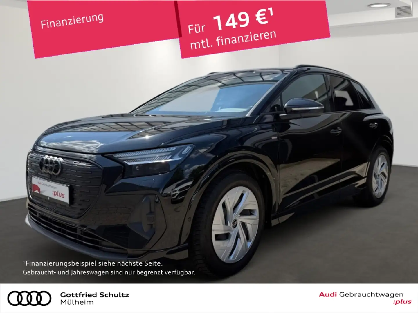 Audi Q4 e-tron 40 MATRIX NAVI KAMERA S-LINE OPTIK-BLACK Schwarz - 1