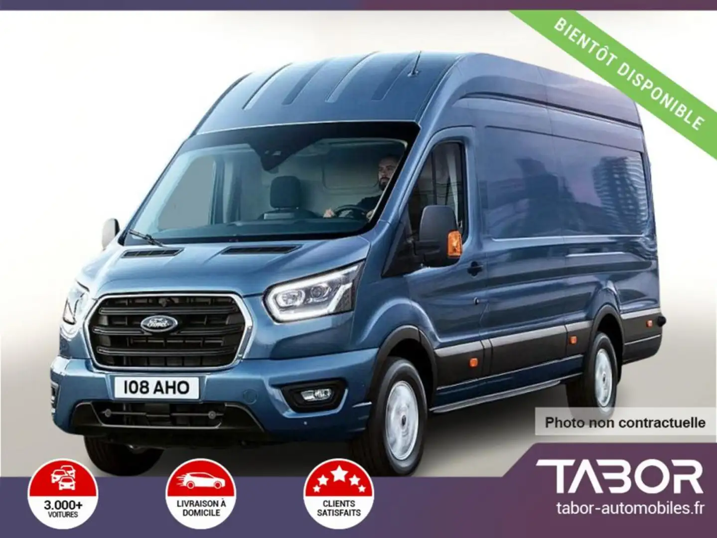 Ford Transit 310 2.0 TDCi 130 L3H2 Trend PDC 3S Blanc - 1