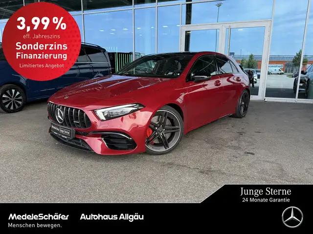 Mercedes-Benz A 45 AMG S 4M+ Night Pano MLed Burme Keyle Ambie AMG Performance Lenkrad in Leder Nappa / Mikrofaser MICROCUT/Sport/PanoSD/Memory