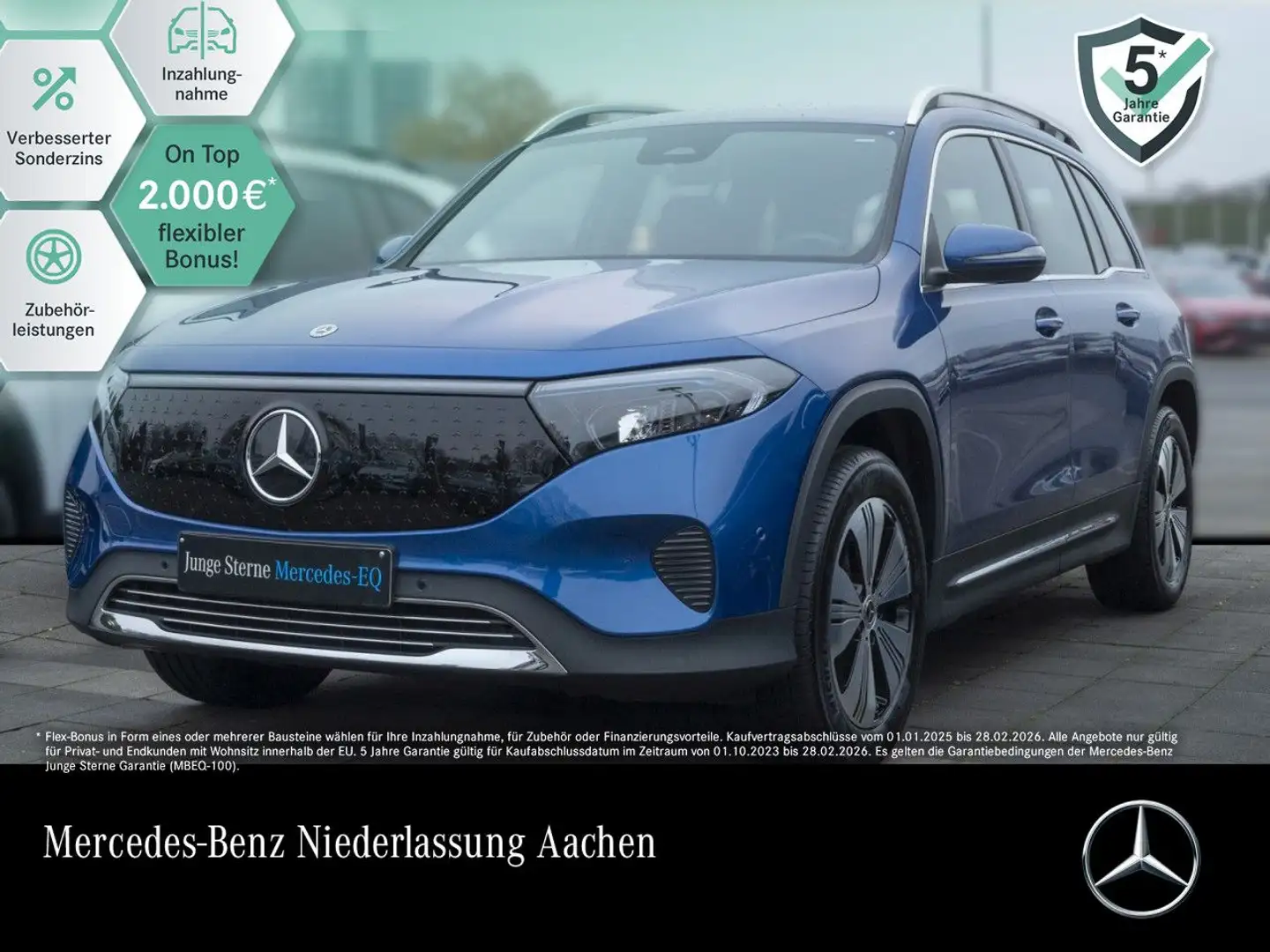 Mercedes-Benz EQB 300 4M PROG+ADVANCED+KAMERA+SPUR Bleu - 1