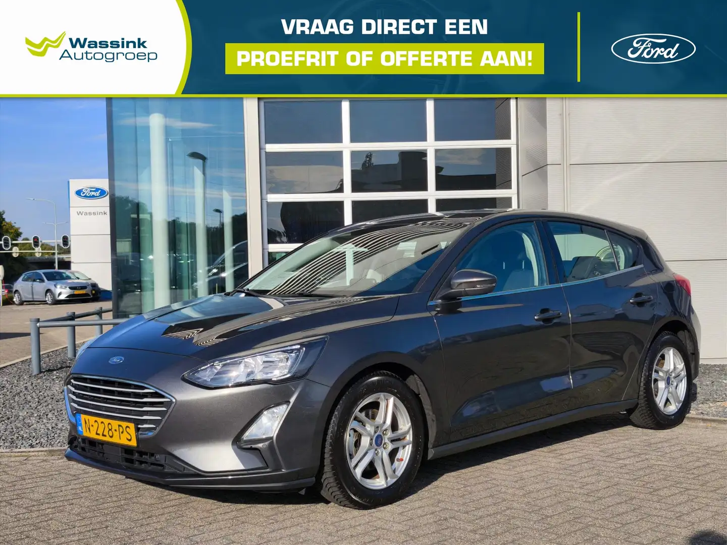 Ford Focus 1.0 EcoBoost Hybrid 125pk Business | Navigatie | P Gris - 1