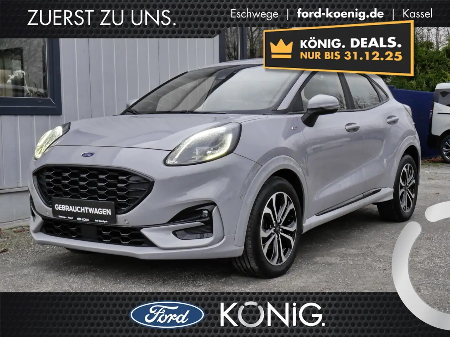 Ford Puma ST-Line MildHybrid Winter-Pkt+Kamera+ACC Klima Grau - 1