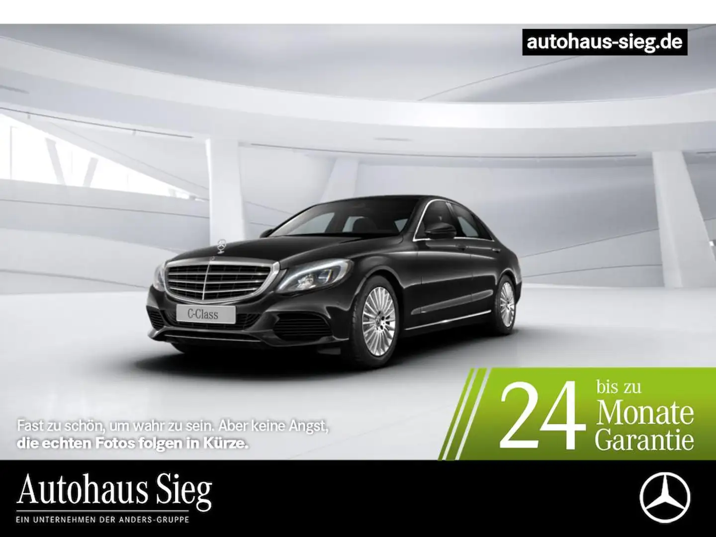 Mercedes-Benz C 180 Exclusive+Navi+SHZ+LED+PDC+Tempomat+Klima Black - 1