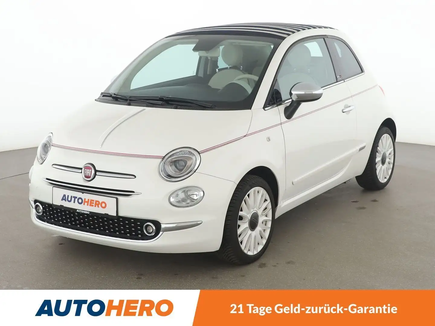 Fiat 500C 1.2 DolceVita Aut.*NAVI*PDC*CABRIO*KLIMA* Weiß - 1