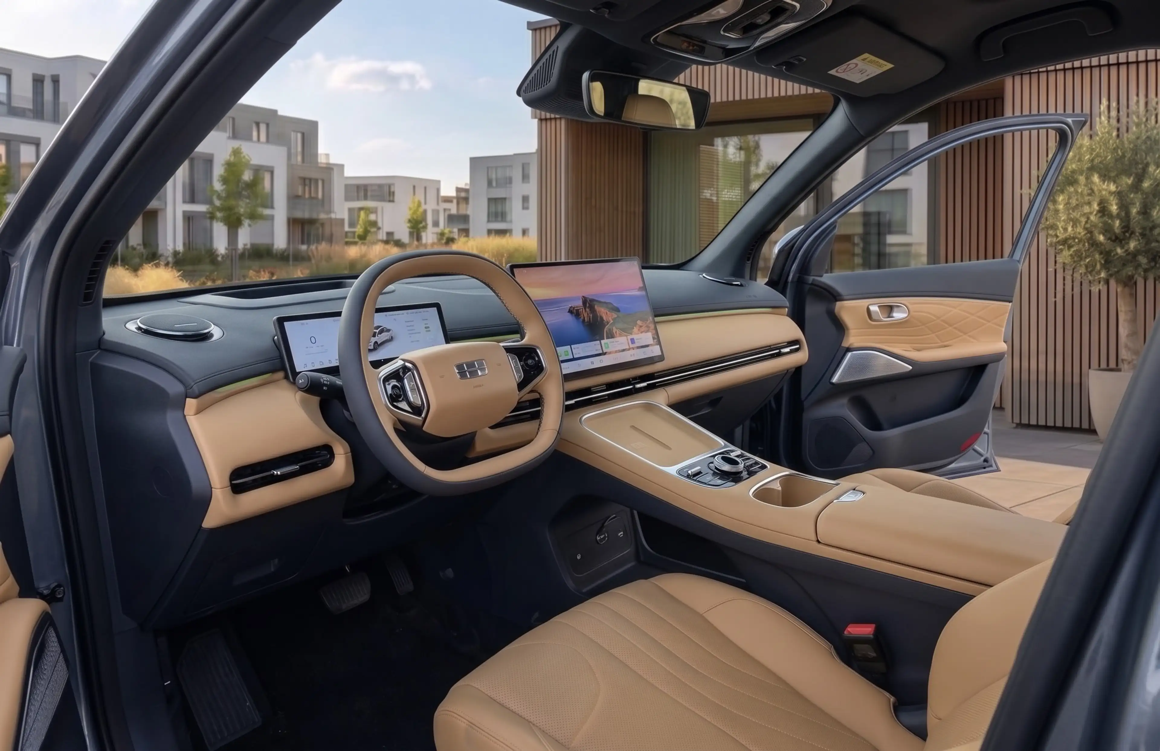 Geely Starray EM-i NEUF - Finition MAX+ / Volcanic Grey / Bleu Glacier - Intérieur Brun Ambre — photo 7