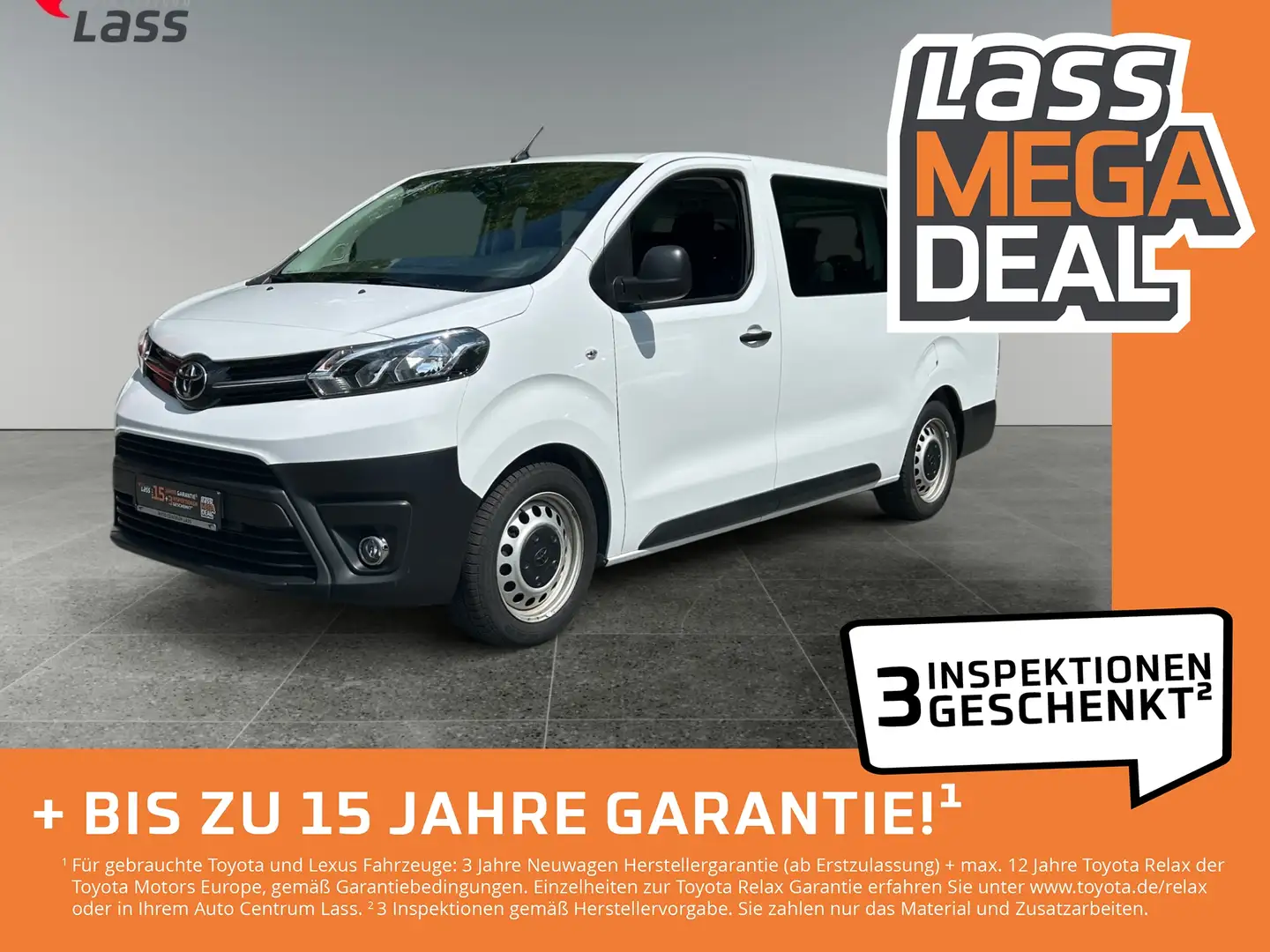 Toyota Proace Kombi 2.0 L2 Comfort 9-Sitze AppleCar White - 1