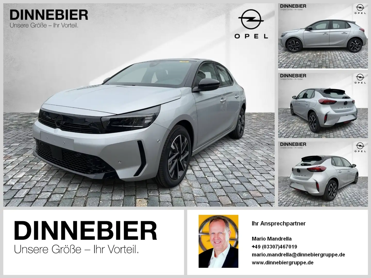 Opel Corsa GS. 1.2 Direct Injectio n Turbo Silber - 1
