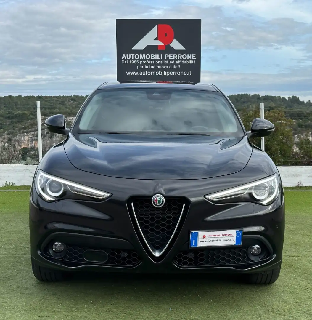 Alfa Romeo Stelvio 2.2 TD 190cv AT8 Q4 MY21 (Navi/APP/Retro/LED) Nero - 2