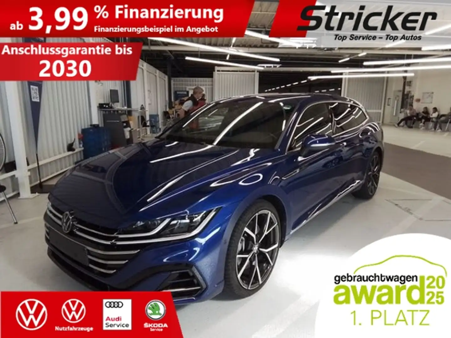 Volkswagen Arteon Shooting Brake R-Line 2.0TSI 399,-ohne Anzahlung Blau - 2