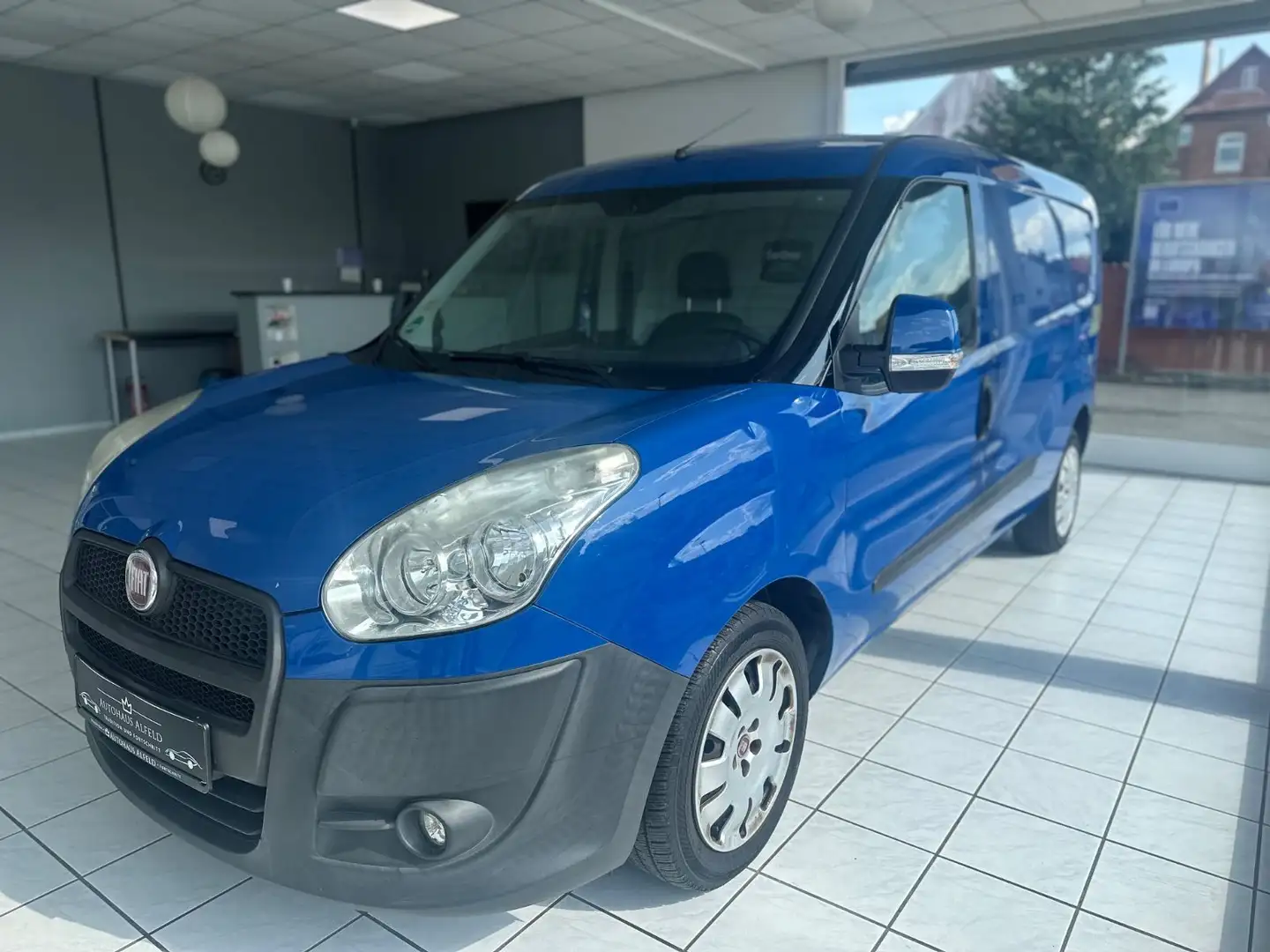 Fiat Doblo 1.4 BENZIN*CNG*1-Hand*Scheckheft*Tüv Neu* Blau - 2