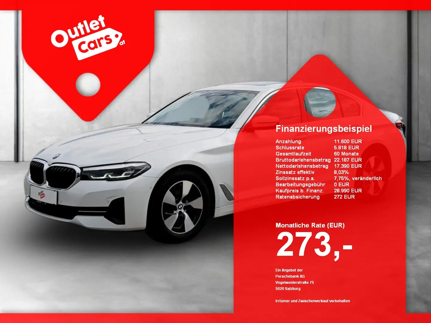 BMW 518 d Aut. CARPLAY+LED+LEDER+NAVI+RFK+Virtual+HUD Weiß - 1