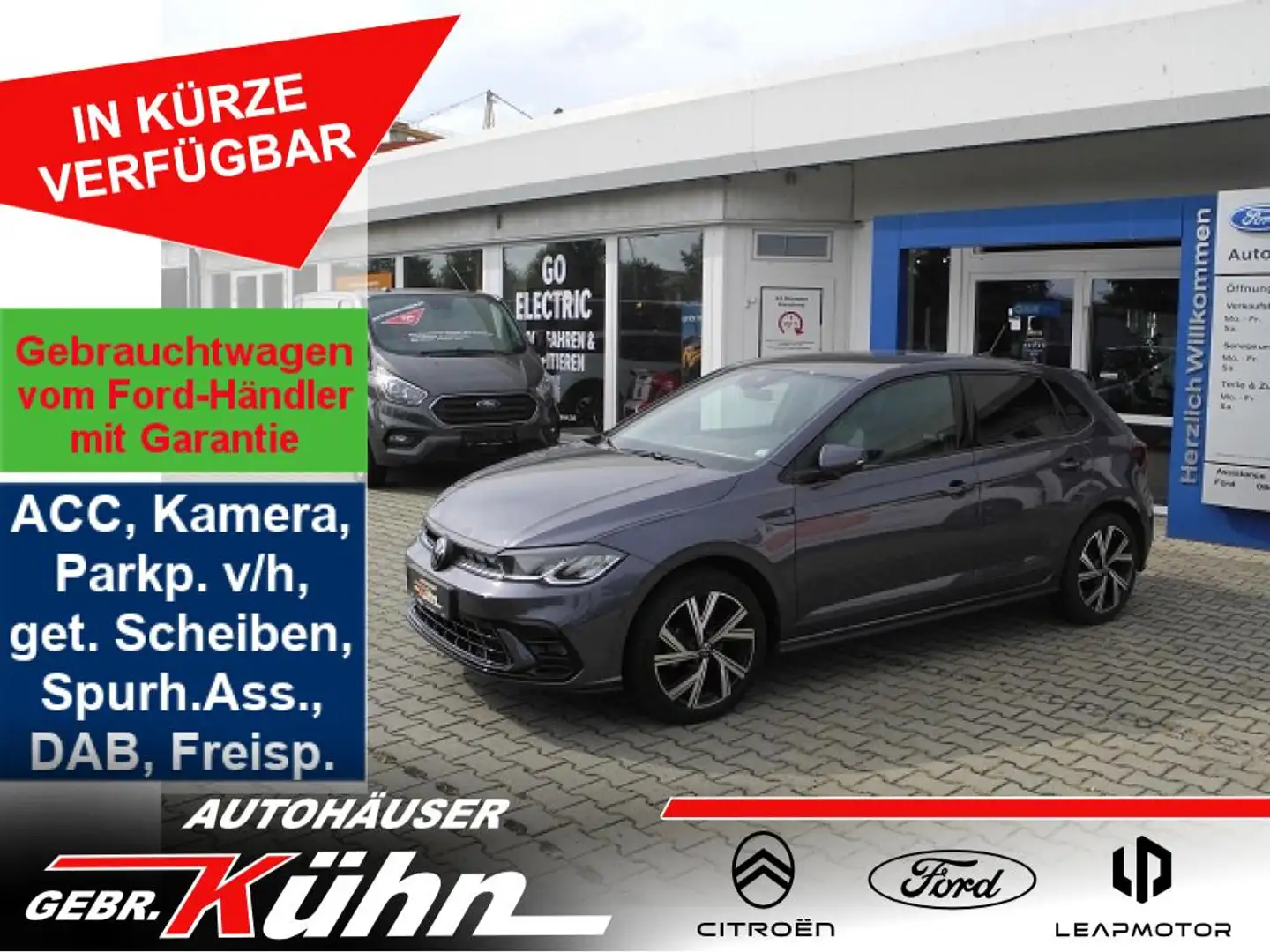 Volkswagen Polo 1.0 TSI R-Line - Sitzh., WR, LED, Climatro., Alu Gris - 1