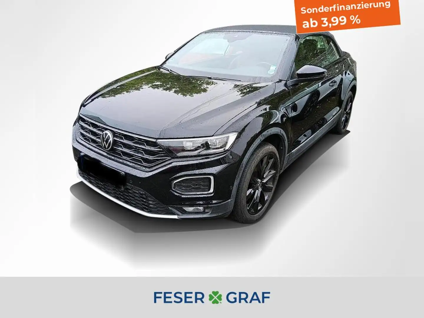 Volkswagen T-Roc Cabriolet Style 1.5 TSI 6-Gang KAMERA AHK NAVI Schwarz - 1