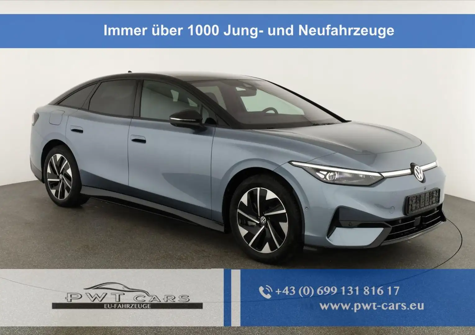 Volkswagen ID.7 Limousine Pro 210 kW Black, AHK, HuD, IQ.Light,... Blau - 1