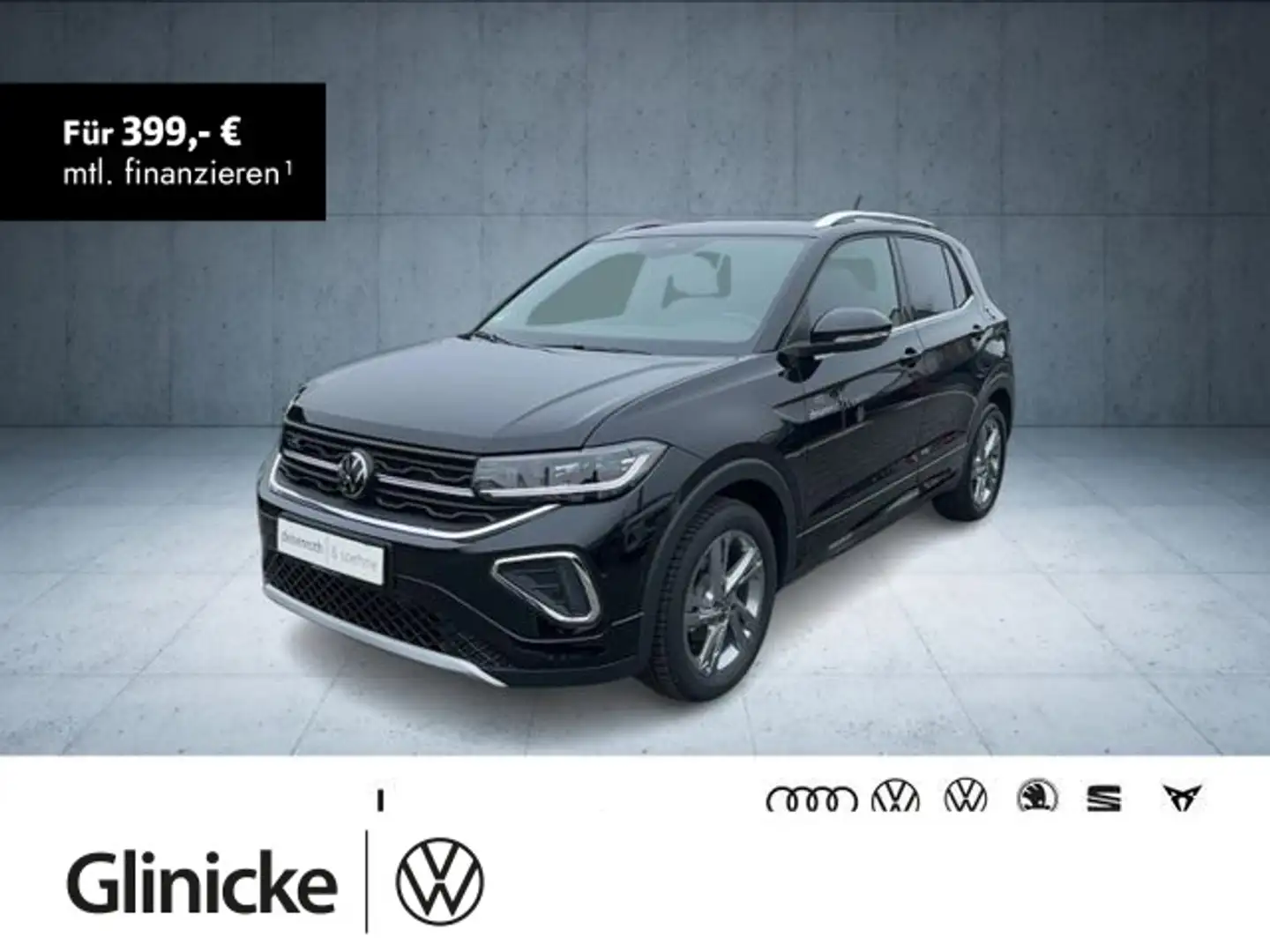 Volkswagen T-Cross R-Line 1.5 TSI DSG AHK/Matrix/Nav/ACC/18 Nero - 1