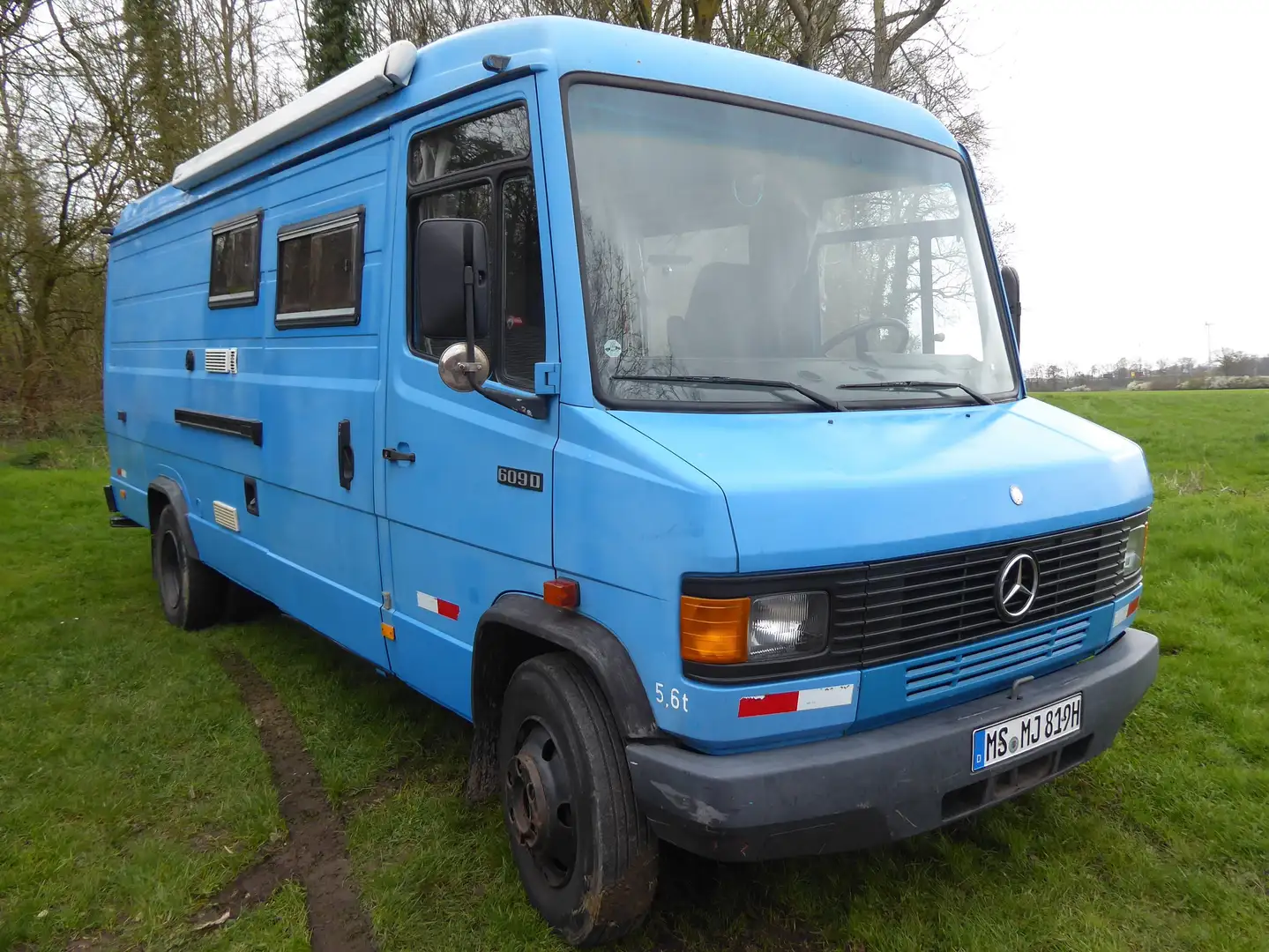 Caravans-Wohnm Mercedes-Benz Oldtimer 609 Blauw - 1