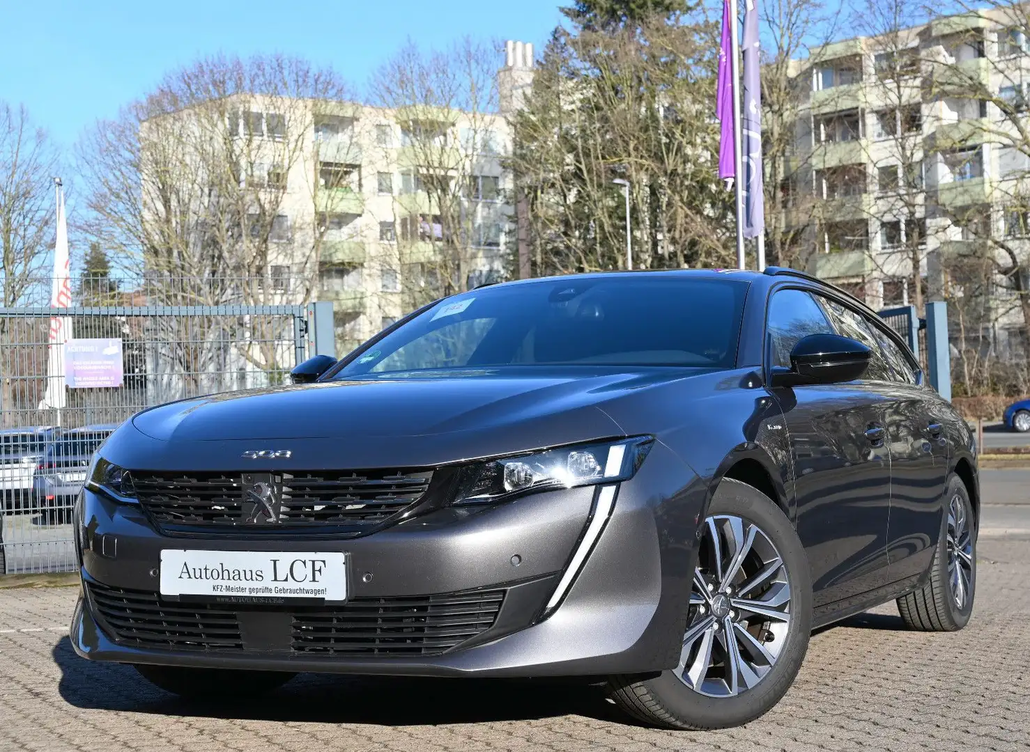 Peugeot 508 SW Hybrid 225 Allure Pack Leder Navi Cam 1Hd Gris - 2