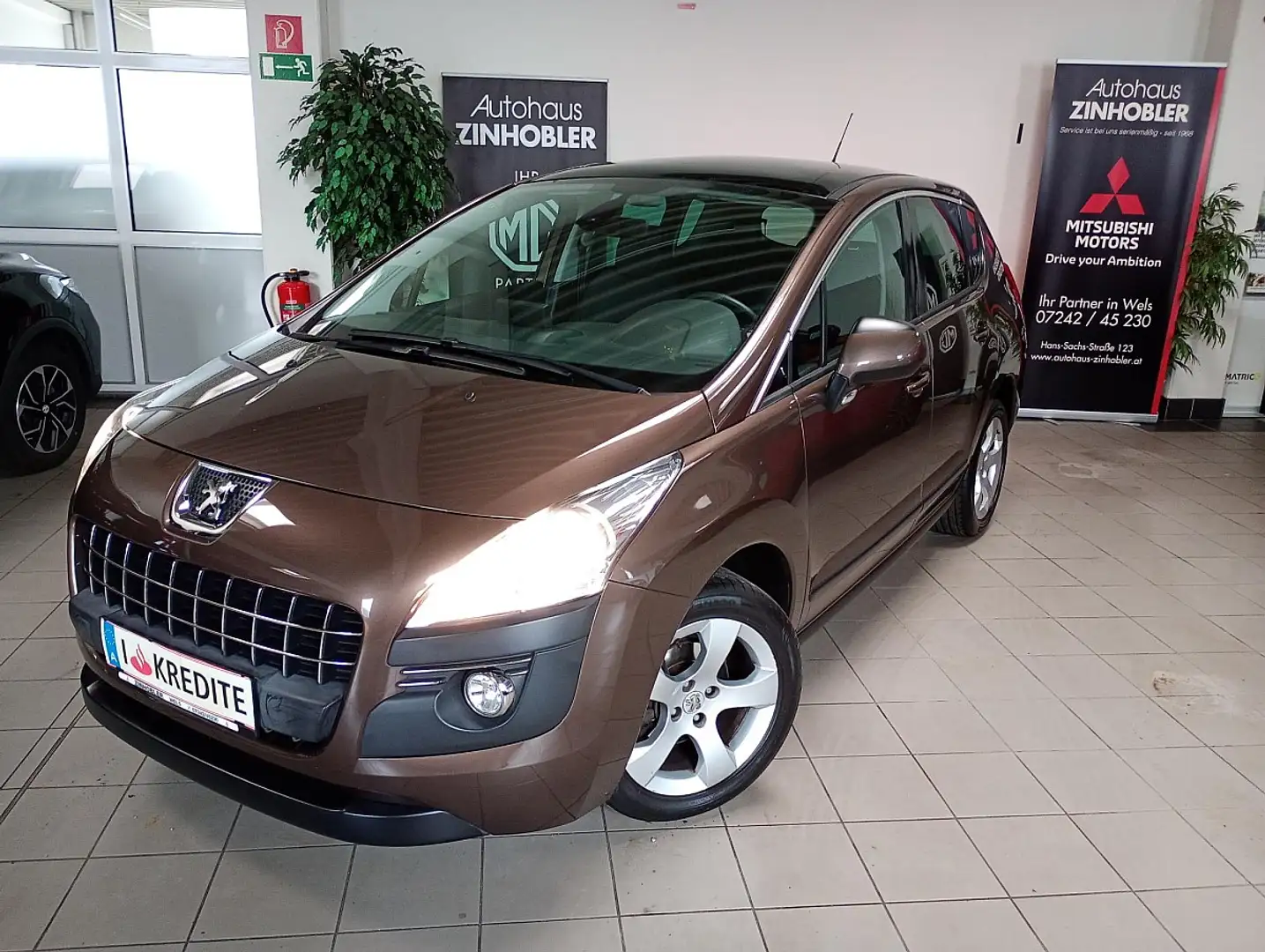 Peugeot 3008 1,6 HDi 115 FAP Professional Line Braun - 1