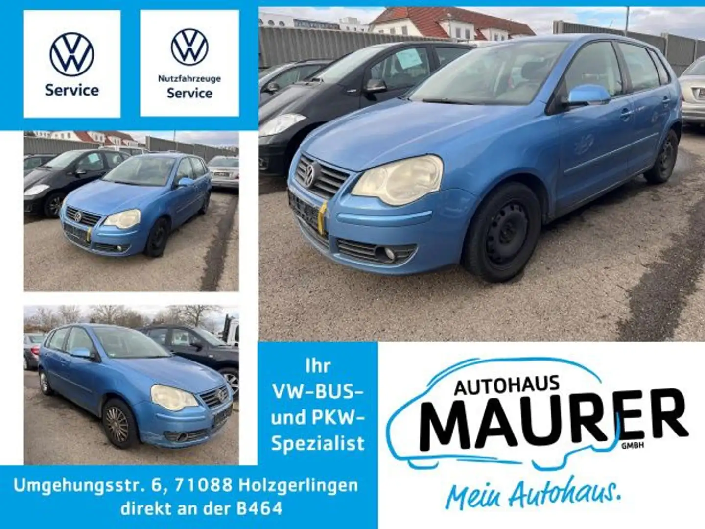 Volkswagen Polo Comfortline 1,4 Climatic RCD 200 Servo Blauw - 1