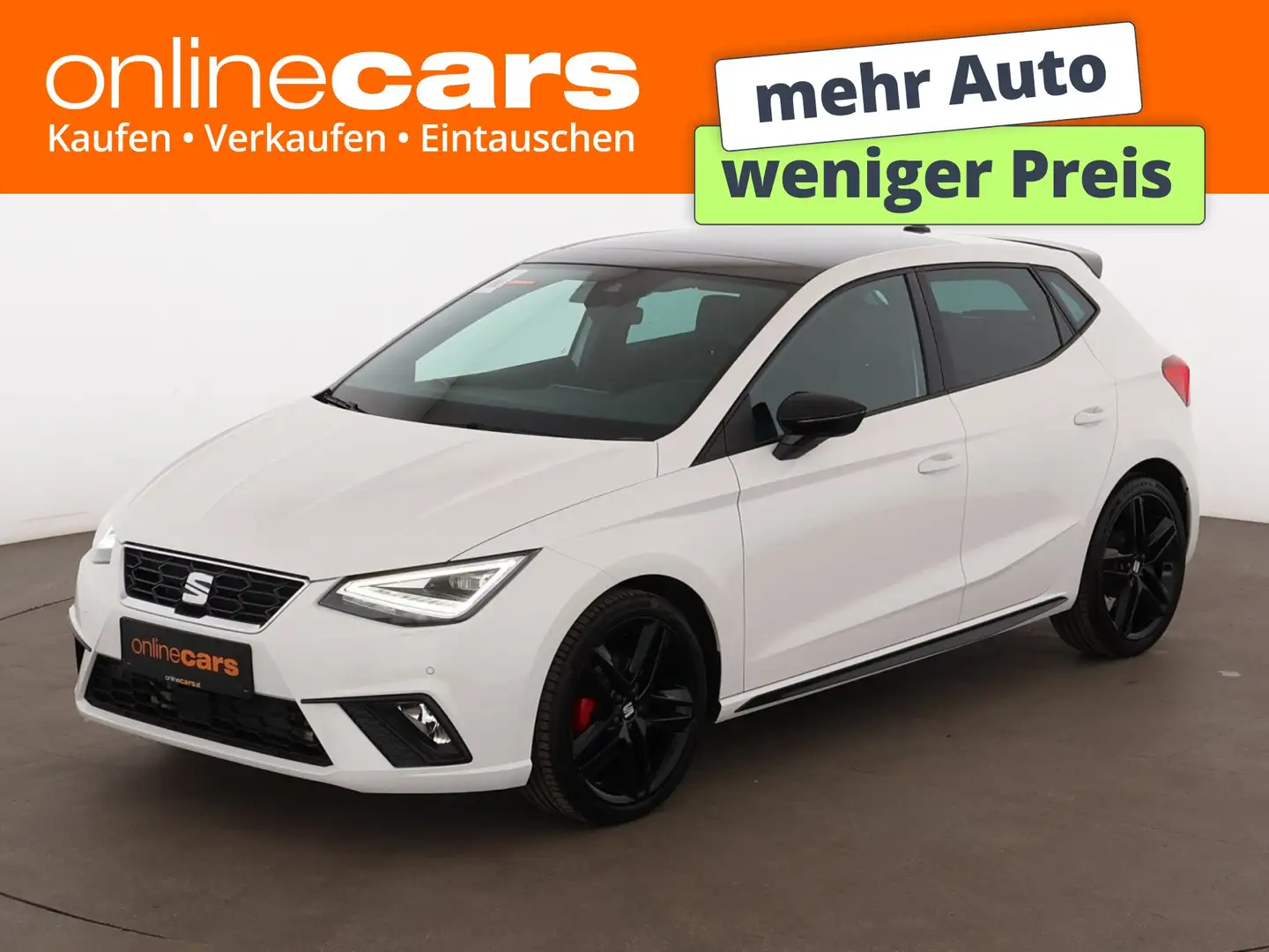 SEAT Ibiza 1.5 TSI FR Pro Black Edition Aut LED SKY Weiß - 1