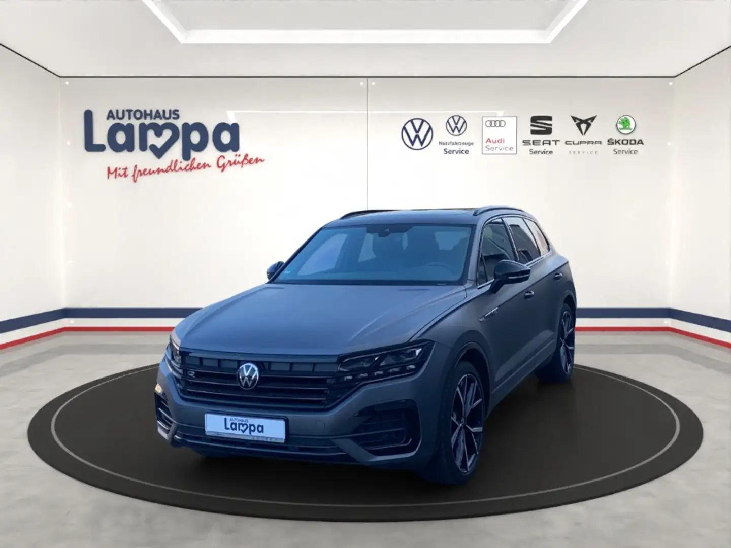 Volkswagen Touareg R-Line 3.0 TDI 4MOTION DSG AHK,Pano,Std-H,Area-V Grau - 1
