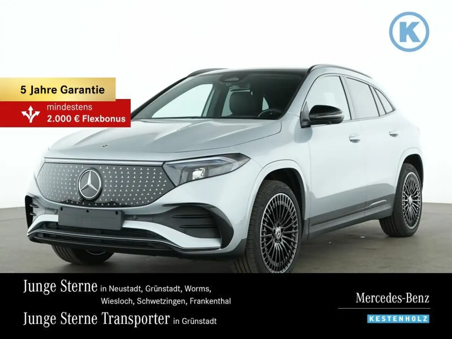 Mercedes-Benz EQA 350 EQA 350 4M AMG+NIGHT+DISTRO+PANO+HUD+360°+BURME Ezüst - 1