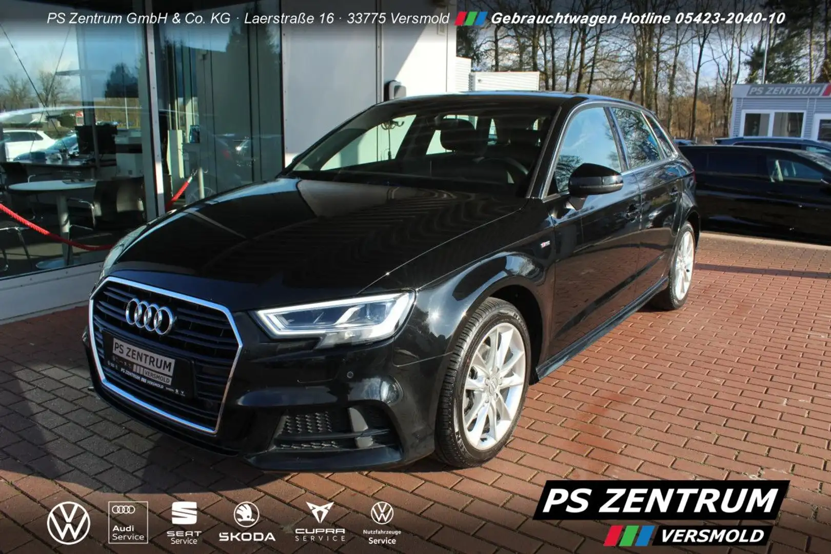 Audi A3 1.5 TSI DSG Sportback Exterieur S-line LED NAVI Schwarz - 1