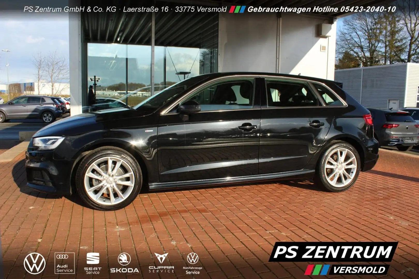 Audi A3 1.5 TSI DSG Sportback Exterieur S-line LED NAVI Schwarz - 2