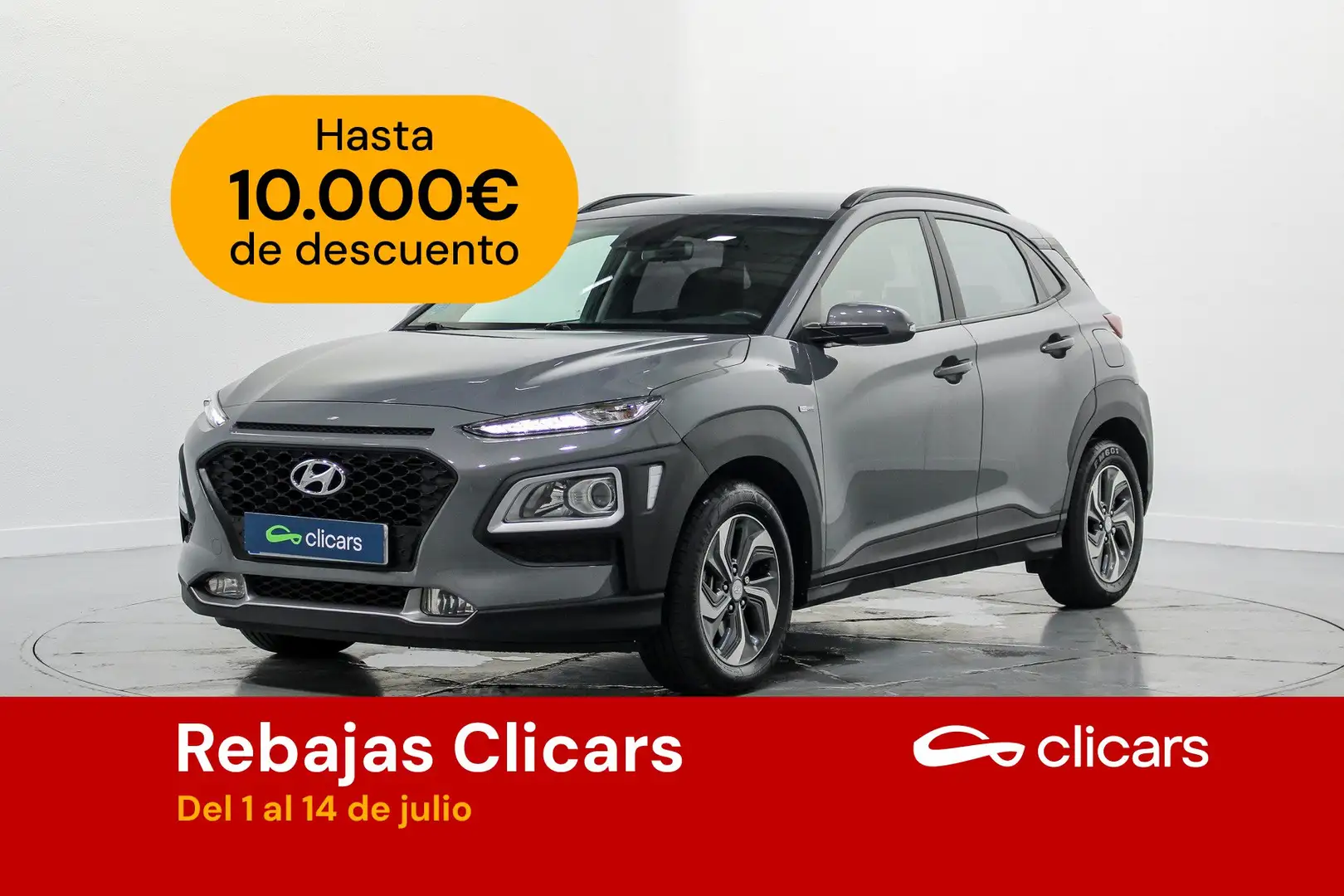 Hyundai KONA HEV 1.6 GDI DT Klass Gris - 1