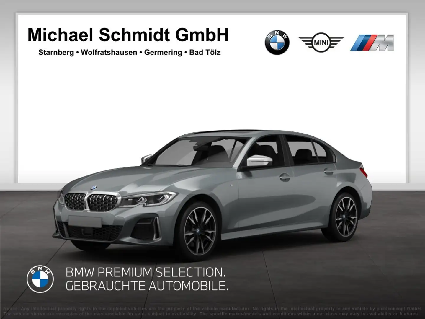 BMW 340 M340d xDrive Limousine 574€ netto/mtl.*M Sportpake Grau - 1