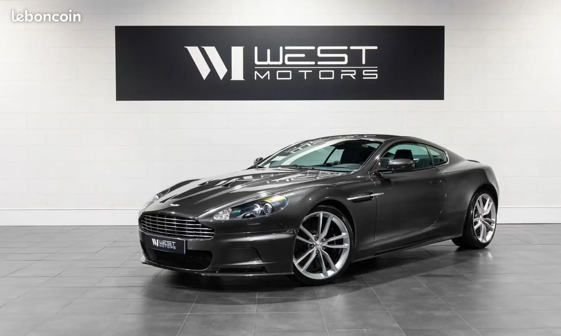 Aston Martin DBS V12 517 IMMAT France Quantum Silver Bang & Olufsen Cam Recul 929E-Mois Grigio - 1