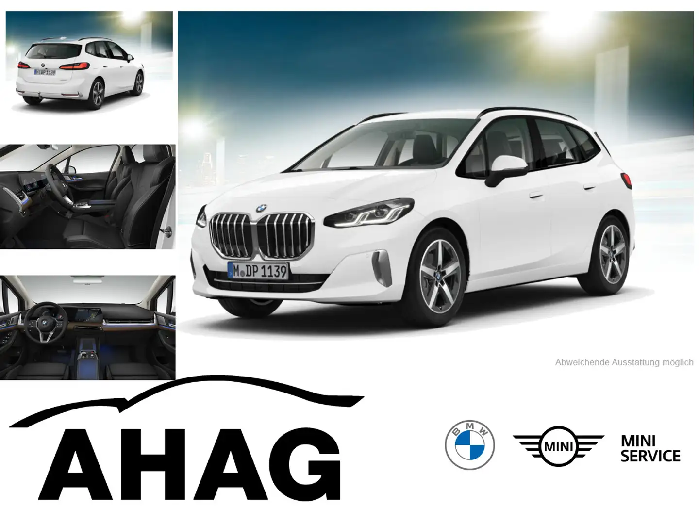 BMW 218 i Active Tourer Steptronic DCT Luxury Line Navi DS Weiß - 1