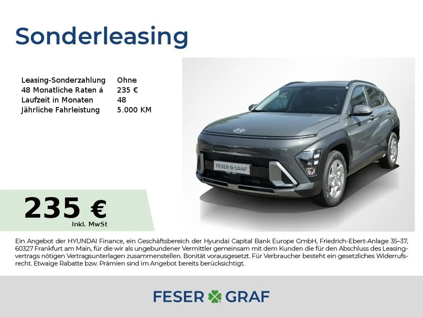 Hyundai KONA TREND NAVI CAM LED SHZ LHZ CARPLAY KLIMA Grijs - 1