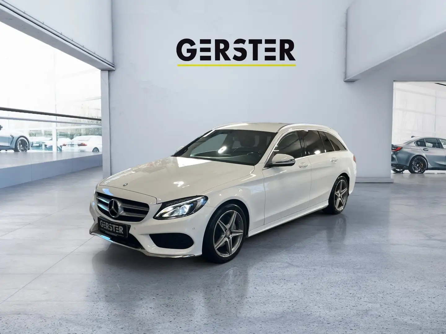 Mercedes-Benz C 180 d CDI BlueTec AMG Line LED Navi Kam. LM Weiß - 1