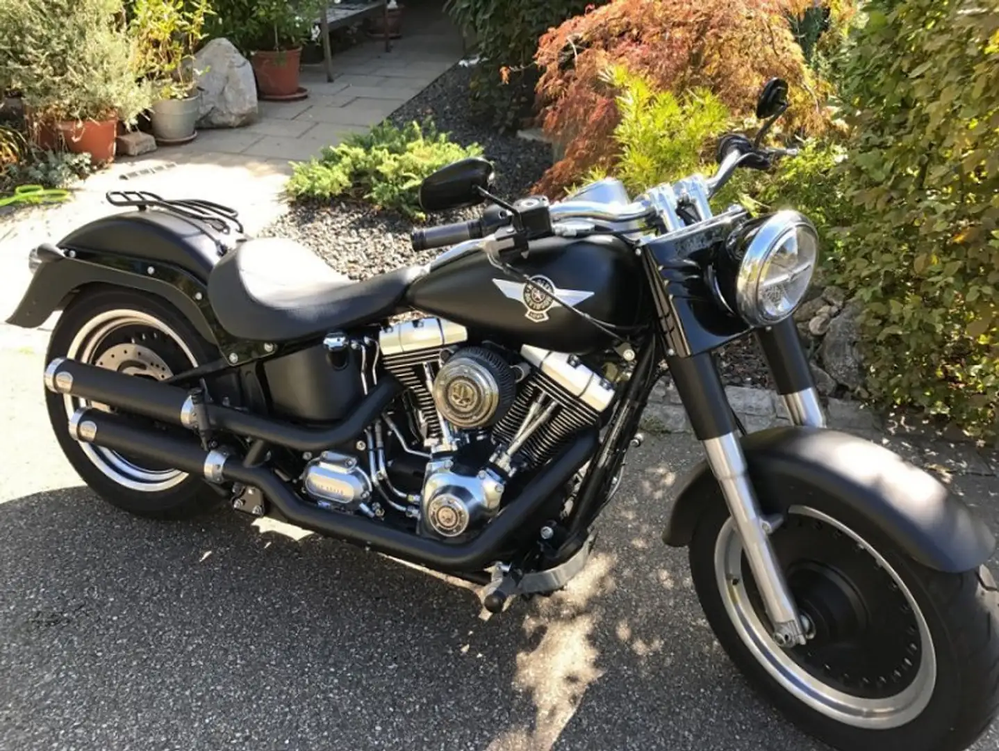 Harley-Davidson Fat Boy Coustem Negro - 2