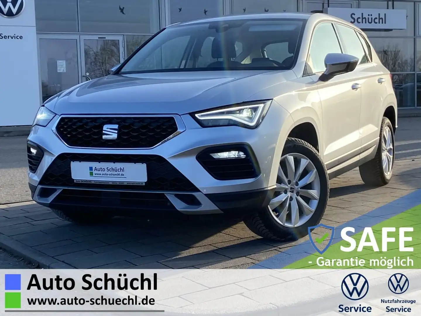 SEAT Ateca 1.5 TSI Style AHK+FULL-LINK+NAVI-PRO+LED+G Silber - 1