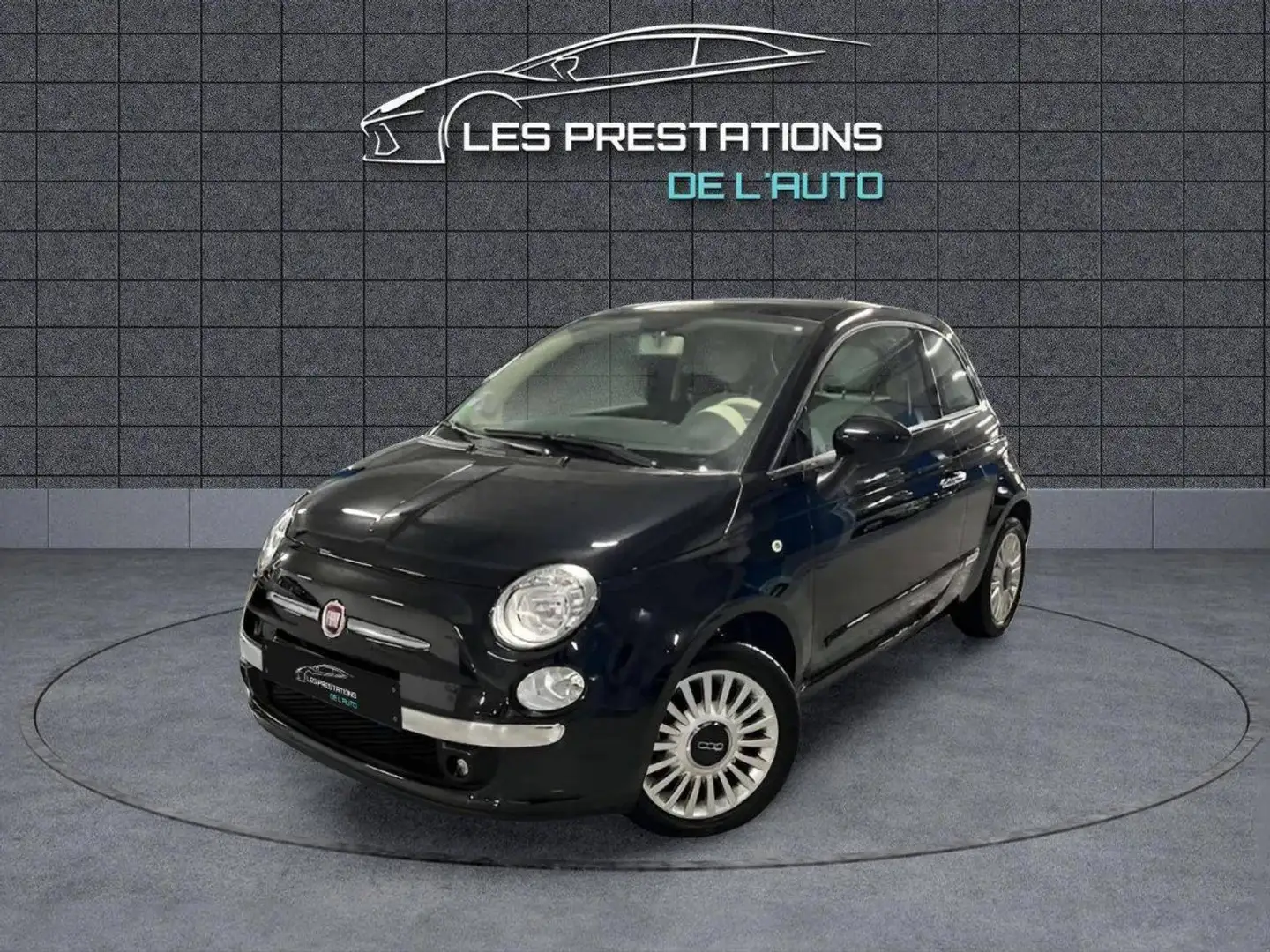 Fiat 500 1.2 8v 69ch Lounge Schwarz - 1