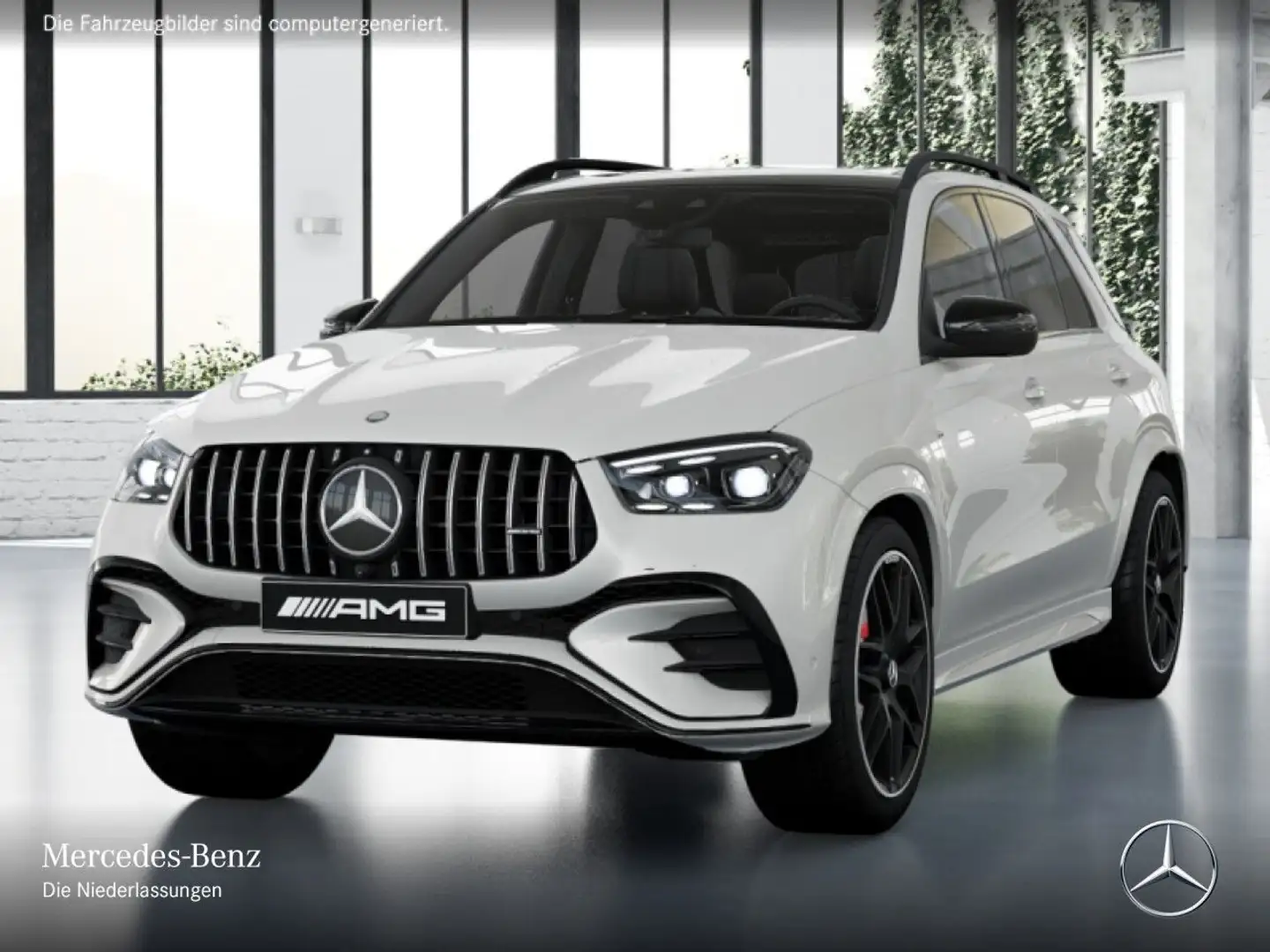 Mercedes-Benz GLE 53 AMG GLE 53 4M NIGHT+PANO+360+AHK+MULTIBEAM+FAHRASS+HUD Blanc - 2